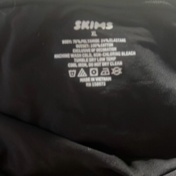 SKIMS Women's Onyx Stretchable Fits Everybody Cheeky Brief Size XL - Picture 3 of 5